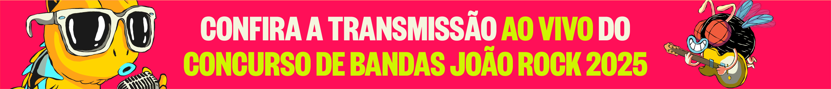 Confira a transmissão ao vivo do Concurso de Bandas João Rock 2025